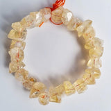 P17 [Top Grade] Citrine stone beads crystal bracelet
