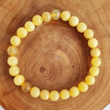 Yellow Opal crystal bracelet. Natural crystal gemstones with Certificate of Authenticity