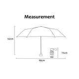 240g Uv Protection Mini Foldable Umbrella with Storage Case
