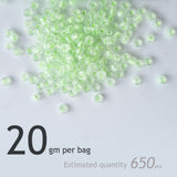 20gm Luminous Glass Rice Beads. 2-3mm high quality glow in the dark beads for DIY bracelet earrings pendant and other accessories