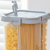 Cereal Grains Dry Goods Container. With removable dividers 4-units into 1-unit compartment by SOL Home ® (Kitchen)