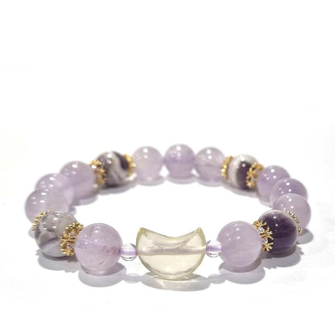 D13 lavender amethyst with citrine and dream amethyst