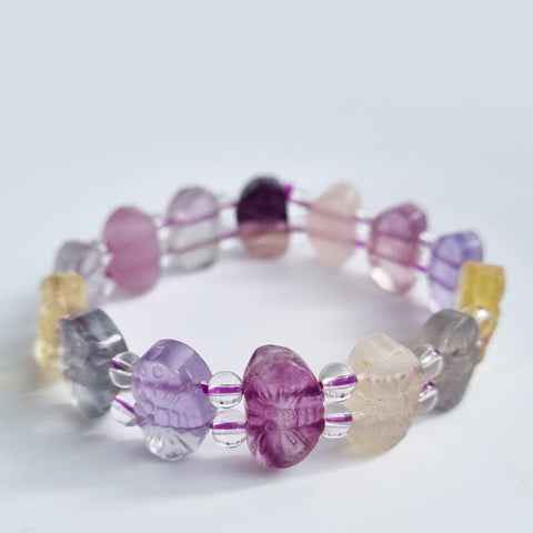 P13, P14 [Top Grade] Fluorite Shou Pai crystal bracelets