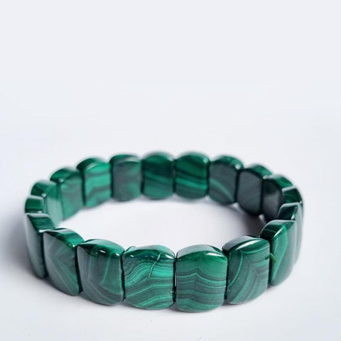 P23 [Top Grade] Malachite Shou Pai crystal bracelet