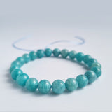 Amazonite crystal bracelet. Genuine natural and unheated gemstone with Certificate of Authenticity