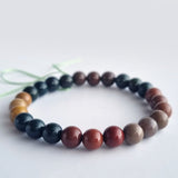 Alashan Agate bracelet collection. Genuine natural and unheated gemstone with Certificate of Authenticity