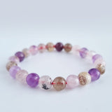 Super Seven bracelet collection. Genuine natural and unheated gemstone with Certificate of Authenticity