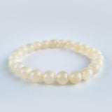 Moonstone crystal bracelet collection. Genuine natural and unheated gemstone with Certificate of Authenticity