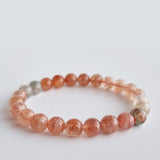 Sunstone crystal bracelet collection. Genuine natural and unheated gemstone with Certificate of Authenticity