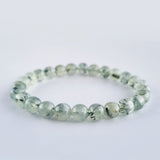 Prehnite crystal bracelet collection. Genuine natural and unheated gemstone with Certificate of Authenticity