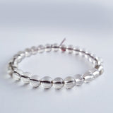 Clear quartz crystal bracelet collection. Genuine natural and unheated gemstone with Certificate of Authenticity