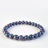 Ruby Zoisite crystal bracelet collection. Genuine natural and unheated gemstone with Certificate of Authenticity