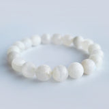 Moonstone crystal bracelet collection. Genuine natural and unheated gemstone with Certificate of Authenticity