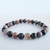 Tourmaline crystal bracelet. Genuine natural and unheated gemstone with Certificate of Authenticity