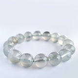 Rutilated quartz candy crystal bracelet. Genuine natural and unheated gemstone with Certificate of Authenticity