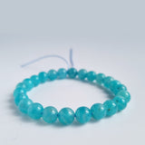 Amazonite crystal bracelet. Genuine natural and unheated gemstone with Certificate of Authenticity