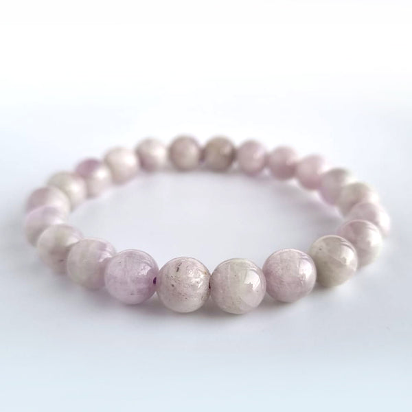 Kunzite bracelet collection. Genuine natural and unheated gemstone with Certificate of Authenticity