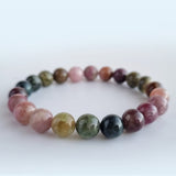 Tourmaline crystal bracelet. Genuine natural and unheated gemstone with Certificate of Authenticity