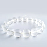 Clear quartz crystal bracelet collection. Genuine natural and unheated gemstone with Certificate of Authenticity