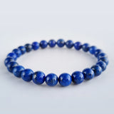 Lapis Lazuli crystal bracelet collection. Genuine natural and unheated gemstone with Certificate of Authenticity