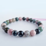 Tourmaline crystal bracelet. Genuine natural and unheated gemstone with Certificate of Authenticity