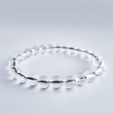 Clear quartz crystal bracelet collection. Genuine natural and unheated gemstone with Certificate of Authenticity