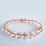 Red Rabbit Hair Quartz crystal bracelet collection. Genuine natural and unheated gemstone with Cert of Authenticity