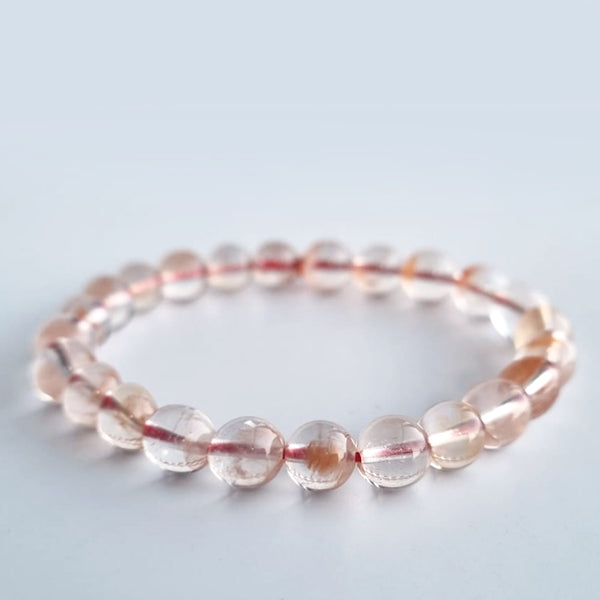 Red Rabbit Hair Quartz crystal bracelet collection. Genuine natural and unheated gemstone with Cert of Authenticity