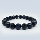 Blue Tiger-eye crystal bracelet collection. Genuine natural and unheated gemstone with Certificate of Authenticity