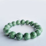 Hetian Jade round-beads bracelet collection. Genuine natural and unheated gemstone with Certificate of Authenticity