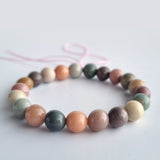 Alashan Agate bracelet collection. Genuine natural and unheated gemstone with Certificate of Authenticity