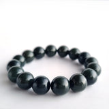 Hetian Jade round-beads bracelet collection. Genuine natural and unheated gemstone with Certificate of Authenticity