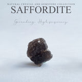 Saffordite crystal stone pendant collection. Genuine natural and unheated gemstone with Certificate of Authenticity