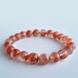 Red Rabbit Hair Quartz crystal bracelet collection. Genuine natural and unheated gemstone with Cert of Authenticity