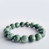 Hetian Jade round-beads bracelet collection. Genuine natural and unheated gemstone with Certificate of Authenticity