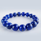 Lapis Lazuli crystal bracelet collection. Genuine natural and unheated gemstone with Certificate of Authenticity