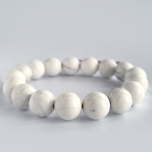 Howlite bracelet collection. Genuine natural and unheated gemstone with Certificate of Authenticity