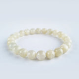Moonstone crystal bracelet collection. Genuine natural and unheated gemstone with Certificate of Authenticity