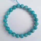 Amazonite crystal bracelet. Genuine natural and unheated gemstone with Certificate of Authenticity