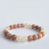 Sunstone crystal bracelet collection. Genuine natural and unheated gemstone with Certificate of Authenticity