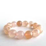 Sakura Agate crystal bracelet collection. Genuine natural and unheated gemstone with Certificate of Authenticity