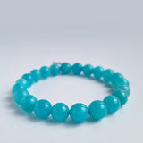 Amazonite crystal bracelet. Genuine natural and unheated gemstone with Certificate of Authenticity
