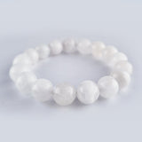 Moonstone crystal bracelet collection. Genuine natural and unheated gemstone with Certificate of Authenticity