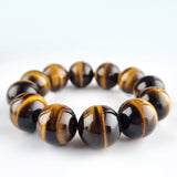 Tiger Eye crystal bracelet collection. Genuine natural and unheated gemstone with Certificate of Authenticity