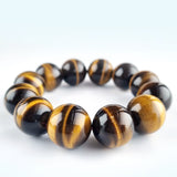 Tiger Eye crystal bracelet collection. Genuine natural and unheated gemstone with Certificate of Authenticity