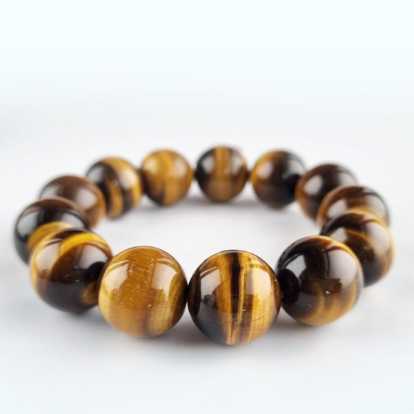 Tiger Eye crystal bracelet collection. Genuine natural and unheated gemstone with Certificate of Authenticity