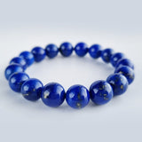 Lapis Lazuli crystal bracelet collection. Genuine natural and unheated gemstone with Certificate of Authenticity