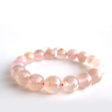 Sakura Agate crystal bracelet collection. Genuine natural and unheated gemstone with Certificate of Authenticity