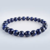 Lapis Lazuli crystal bracelet collection. Genuine natural and unheated gemstone with Certificate of Authenticity