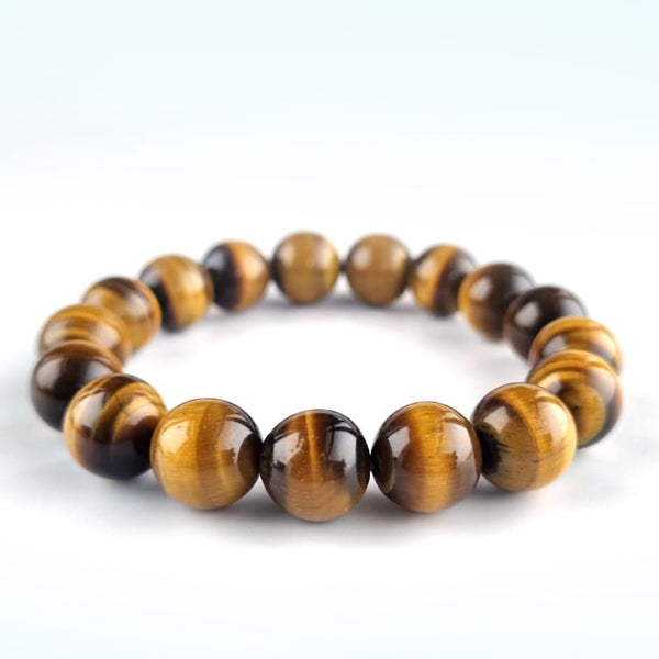 Tiger Eye crystal bracelet collection. Genuine natural and unheated gemstone with Certificate of Authenticity